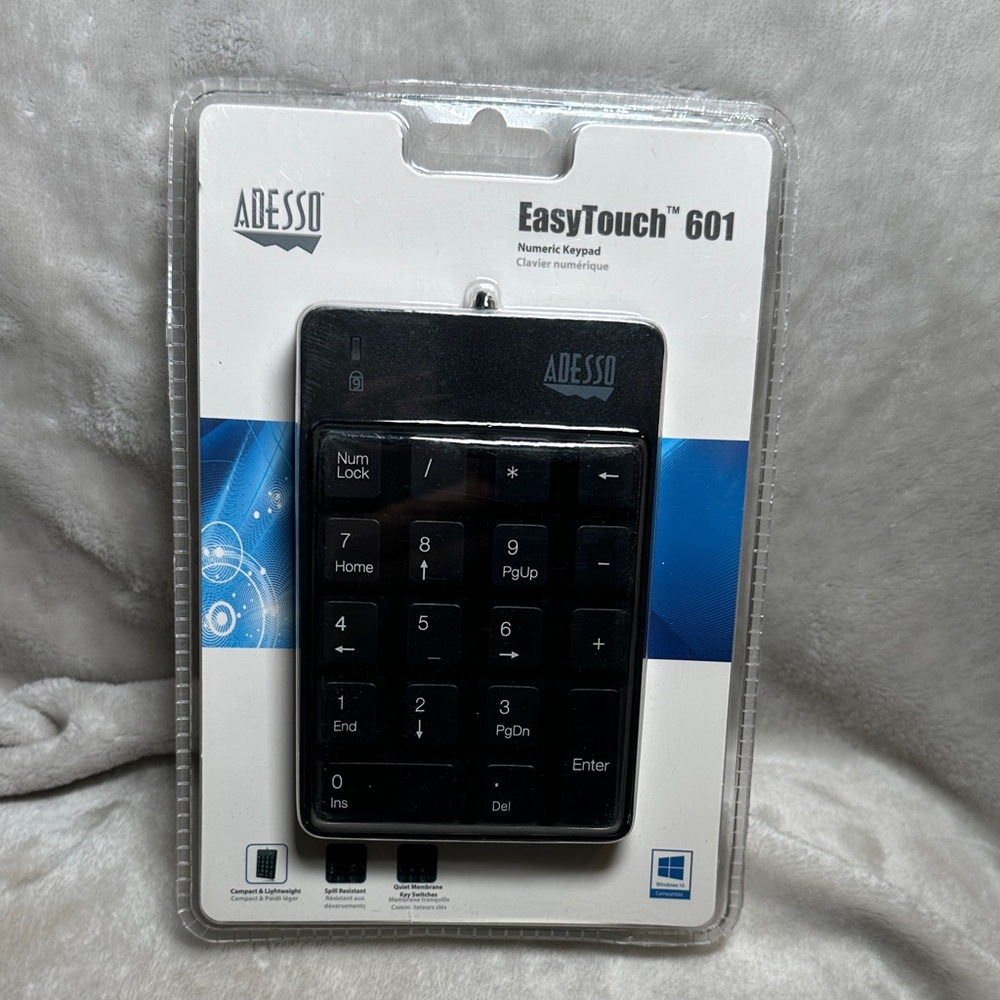 Adesso EasyTouch 601 Numeric Keypad Spill Resistant